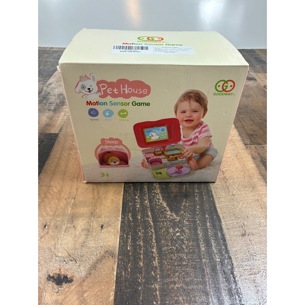 Goodway Pet House Motion Sensor Game Toddler Interactive Toy with Sound Music